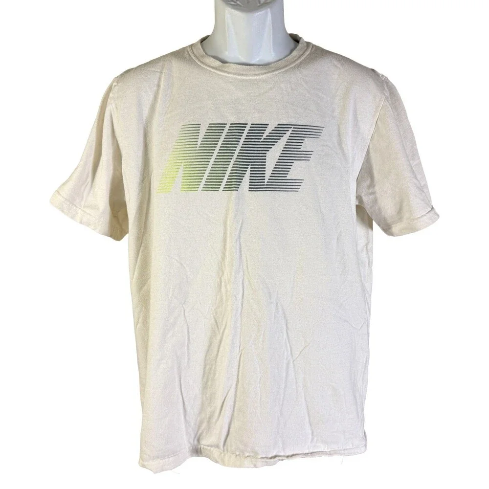 NIKE Short Sleeve Pull-Over T-Shirt White‎ Large